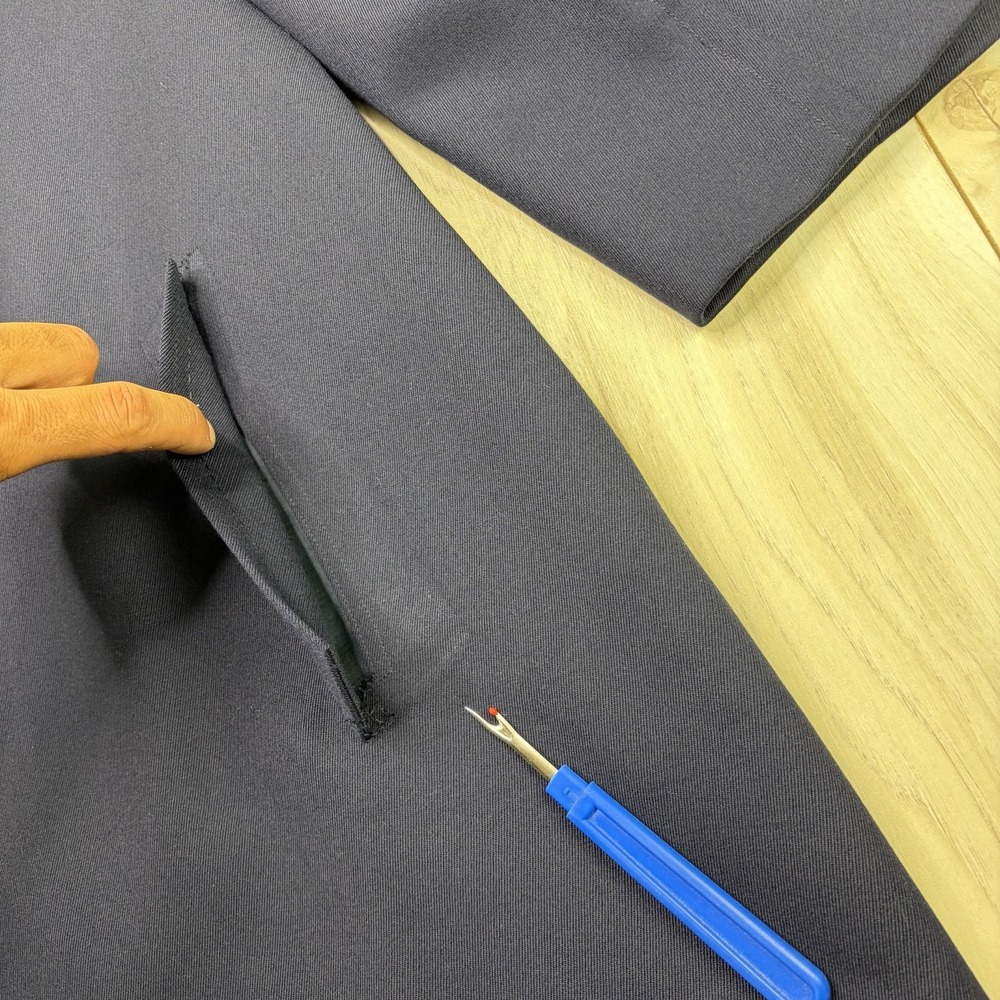 Oxxford Clothes Astor Outercoat Trebbiano Twill Wool Men's 38S Navy Blue - Picture 3 of 12